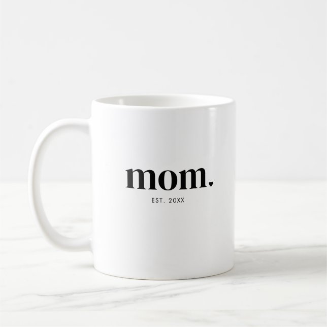 Mug Année de création de maman (Gauche)