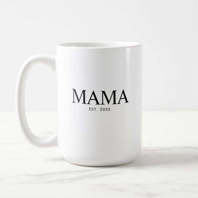 Mug Année de création de maman (Gauche)