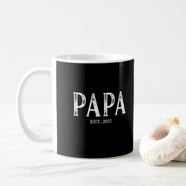 Mug Année de création de Papa (Avec donut)