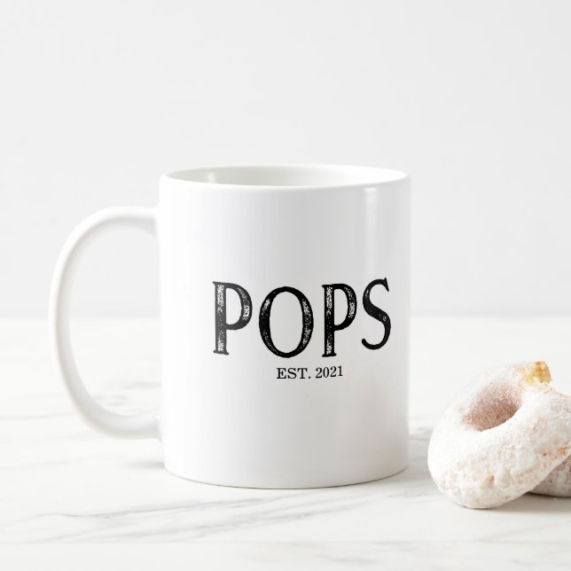 Mug Année de création de Pops (Avec donut)