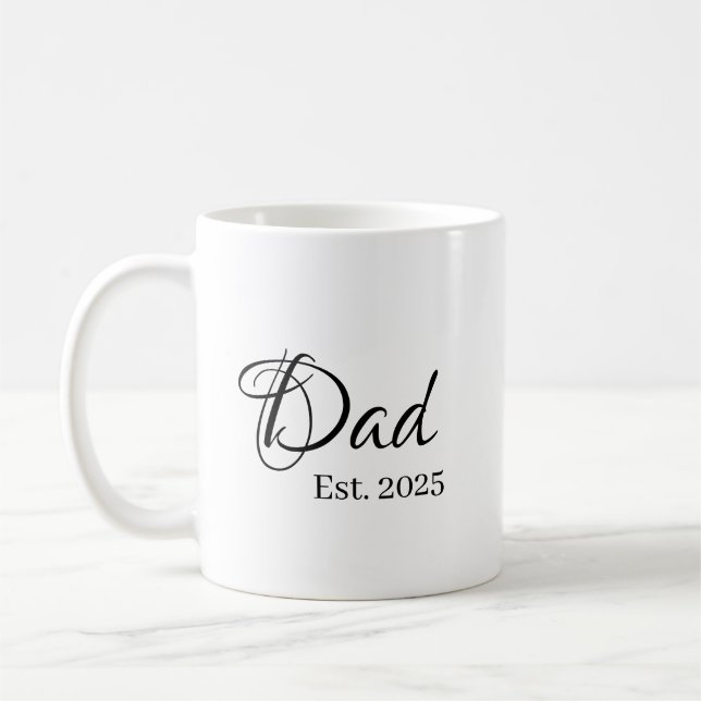 Mug Année de fondation de papa – Jalons du père fondat (Gauche)