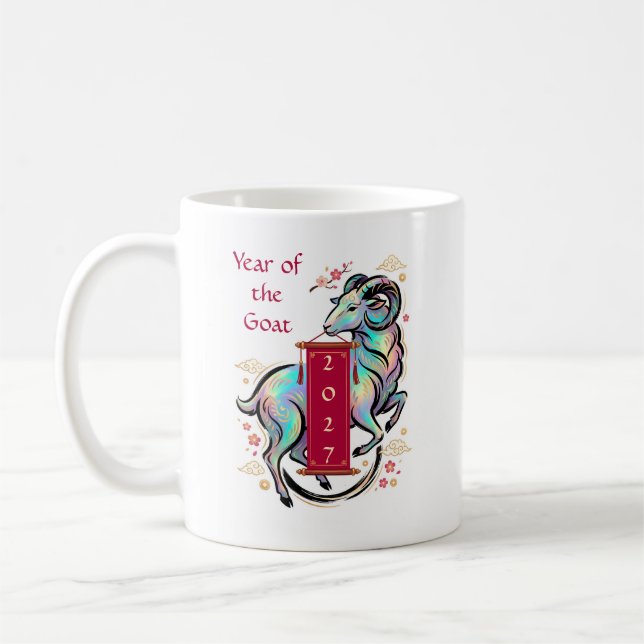 Mug Année de la Chèvre 2027 (Gauche)