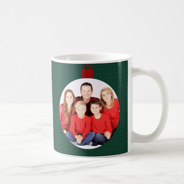 Mug Année de la photo de famille de l'ornement de vaca (Droite)