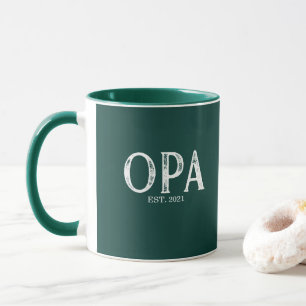 Mug Année de l'Opa vert Hunter