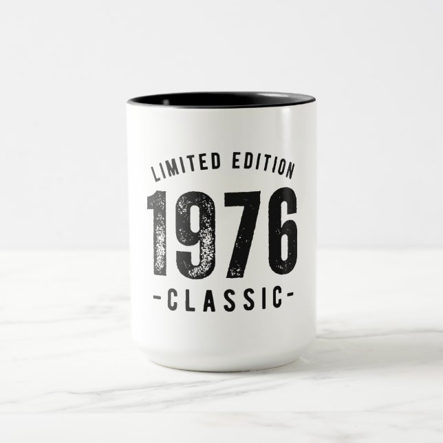 Mug Année de naissance classique 1976 (Centre)