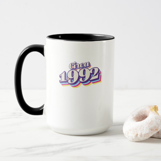 Mug Année de naissance - Vers 1992 (Avec donut)