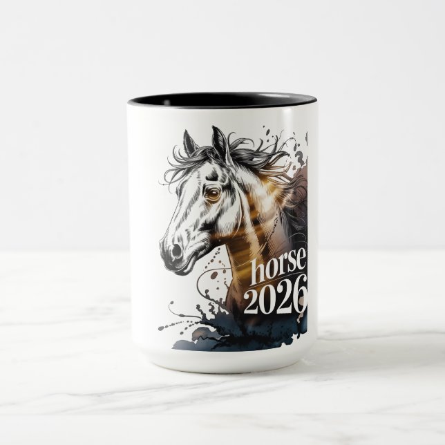 Mug Année du Cheval 2026 (Centre)