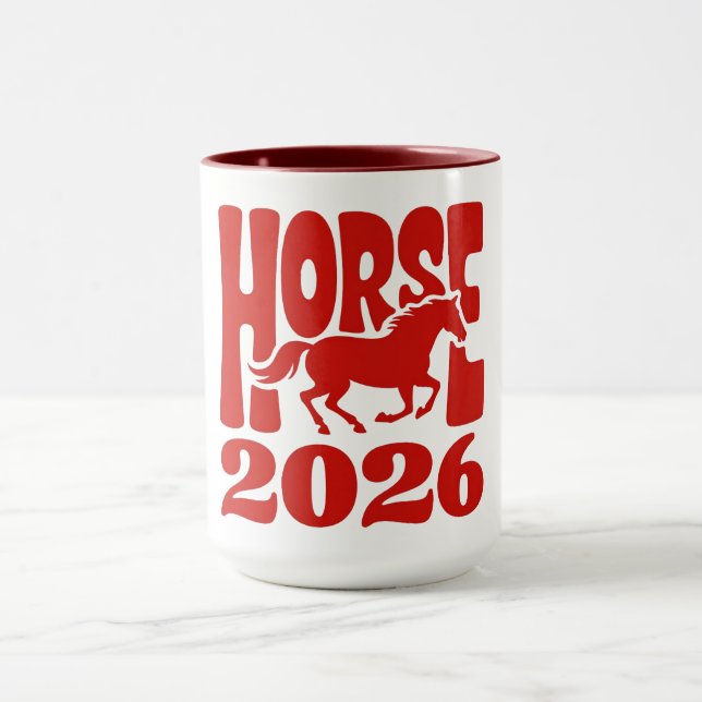 Mug Année du Cheval 2026 (Centre)