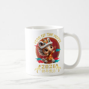 Mug Année du Cheval 2026 Nouvel An Lunaire Chinois Mig