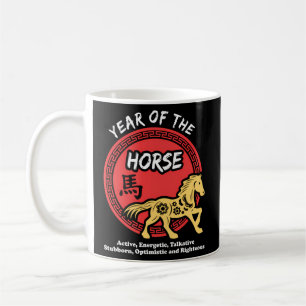 Mug Année Du Cheval Chinois Zodiac Lunaire Nouvel An