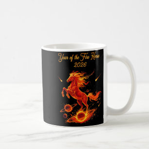 Mug Année du cheval de feu 2026 Nouvel An chinois luna