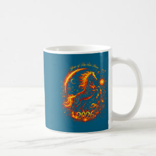 Mug Année du cheval de feu 2026 Nouvel An chinois luna