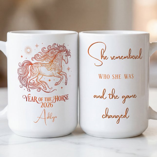 Mug Année du Cheval Motivationnel (Créateur téléchargé)