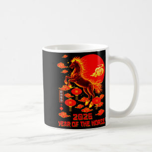 Mug Année du cheval Nouvel An lunaire chinois Feu Chev