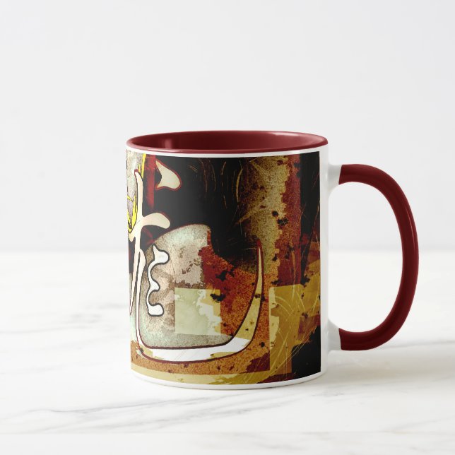 Mug Année du dragon, oeuvre d'art asiatique, dragon d' (Droite)