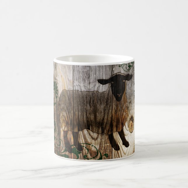 Mug année du mouton en bois (Centre)