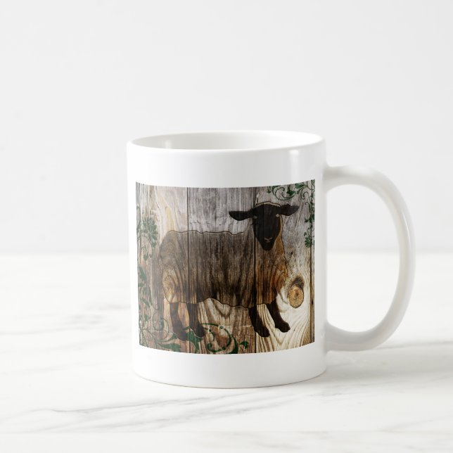 Mug année du mouton en bois (Droite)