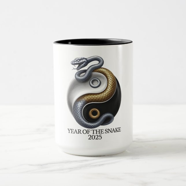 Mug Année du serpent 2025 Yin et Yang (Centre)