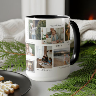 Mug Année en moments 11 Famille Photo Collage & légend