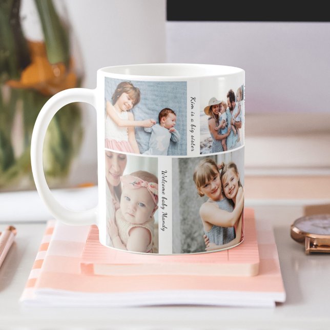 Mug Année pleine de souvenirs Collage photo et faits s (Créateur téléchargé)