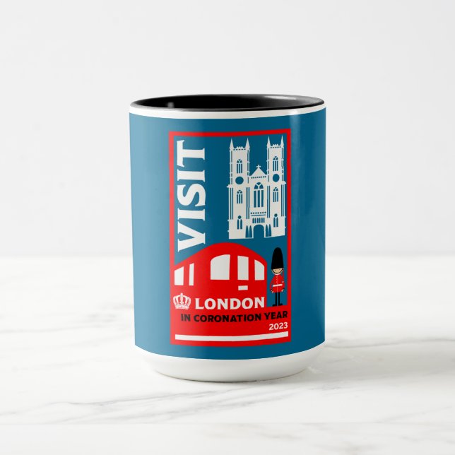 Mug Année royale du couronnement 2023 Londres (Centre)
