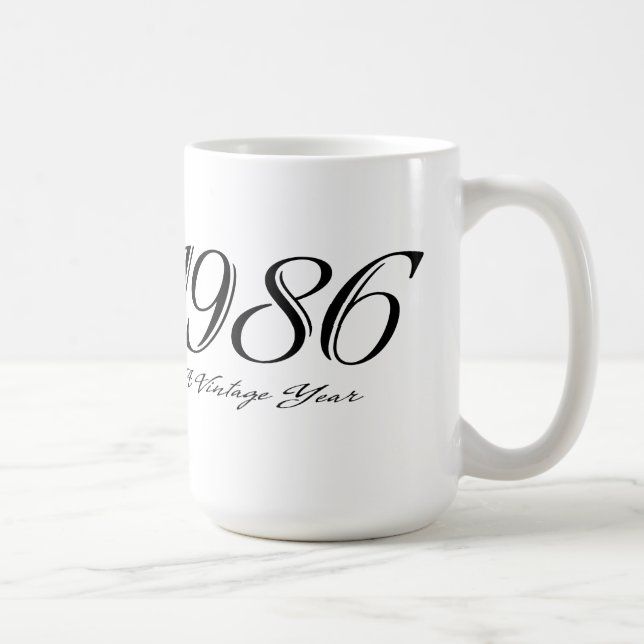 Mug Année Vintage 1986 (Droite)