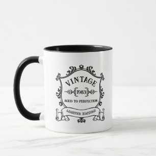 Mug Année vintage de l'âge à la perfection Anniversair