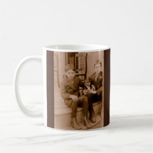 Mug Années 1920 deux garçons un chien