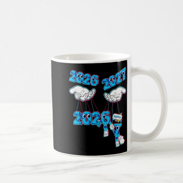 Mug Années 2027 7 67 Mème Main (Droite)
