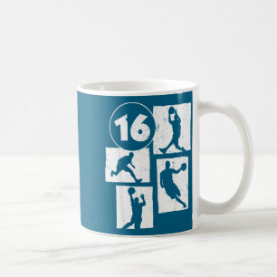 Mug Années Basket Joueur Âgé 16 16ème Basket Lau
