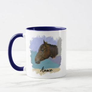 Mug « Annie » – Portrait d'un cheval - Personnalisez v