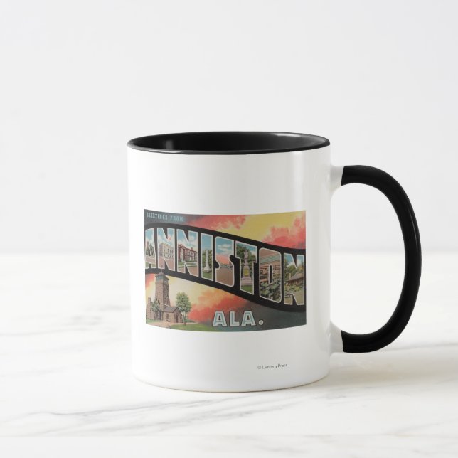 Mug Anniston, Alabama - Scènes de grandes lettres (Droite)