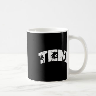 Mug Anniversaire 10 ans Rétro Badminton Garçon 10 ans