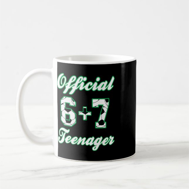 Mug Anniversaire 13 ans Adolescent officiel Drôle de f (Gauche)