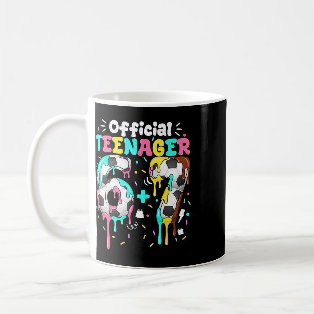 Mug Anniversaire 13 ans Adolescent officiel Six Sept 6 (Gauche)