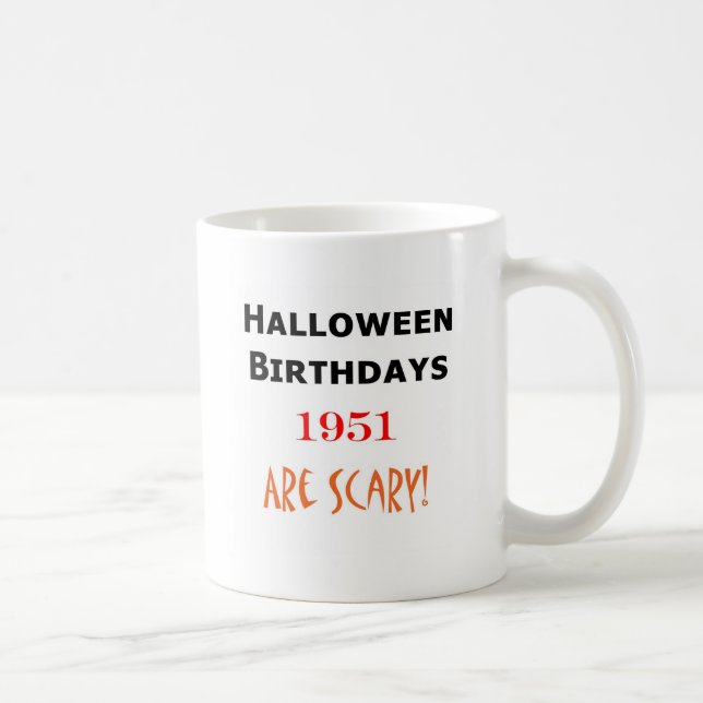 Mug anniversaire 1951 de Halloween (Droite)