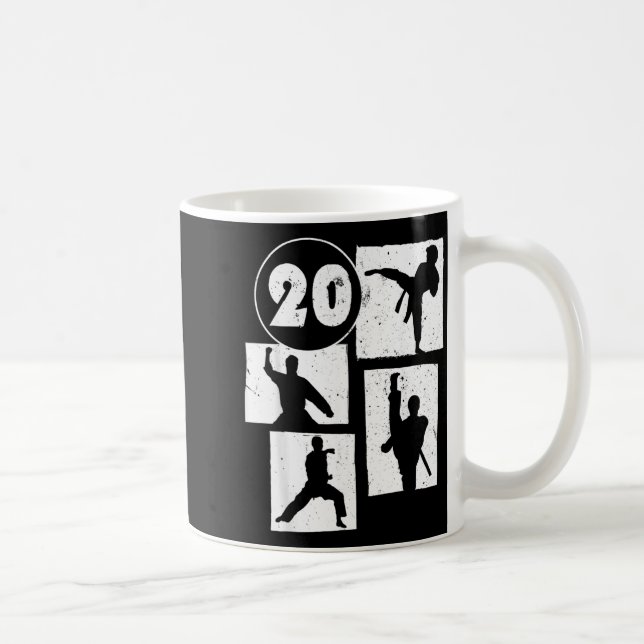 Mug Anniversaire 20 ans Karaté Taekwondo Garçon 20 ans (Droite)