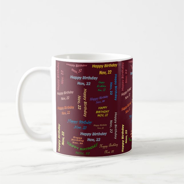 Mug anniversaire 22 novembre (Gauche)