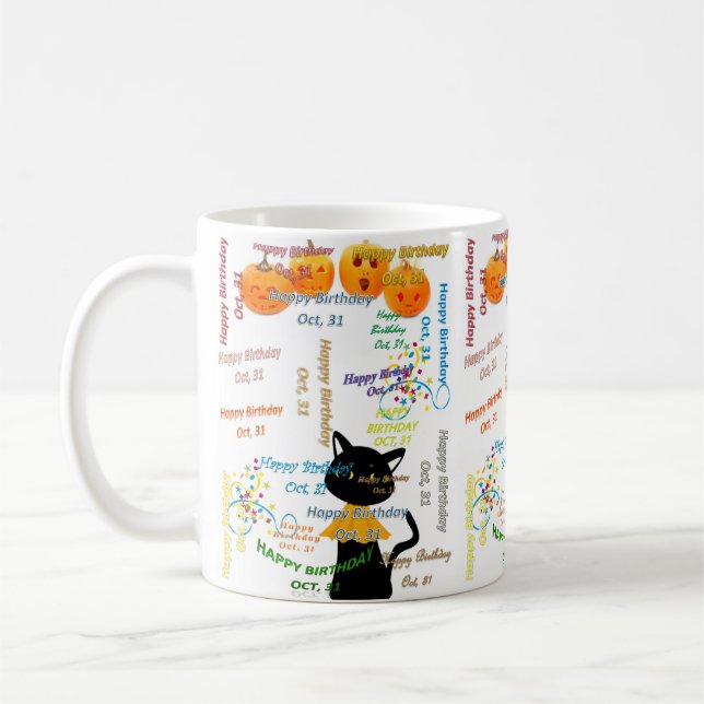 Mug anniversaire 31 octobre (Gauche)