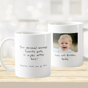 Mug Anniversaire 40 ans photo et message personnalisés