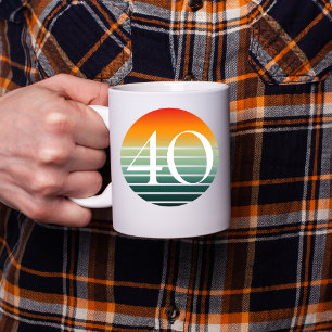 Mug Anniversaire 40 ans Sunrise