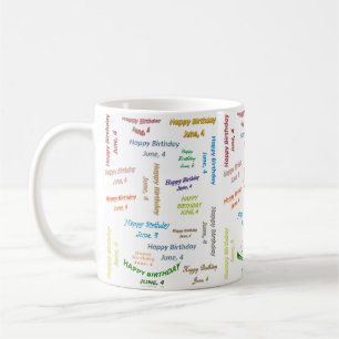 Mug anniversaire 4 juin