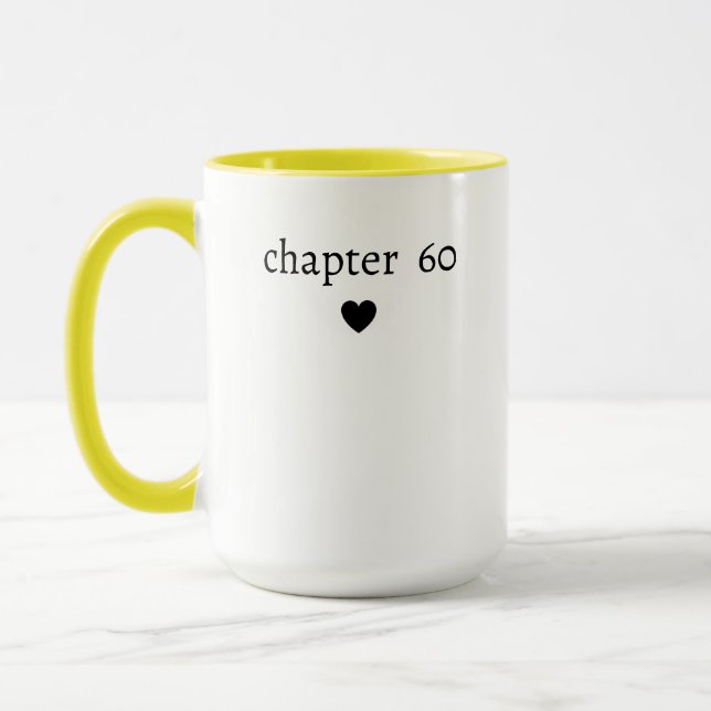 Mug Anniversaire 60 ans personnalisé (Gauche)