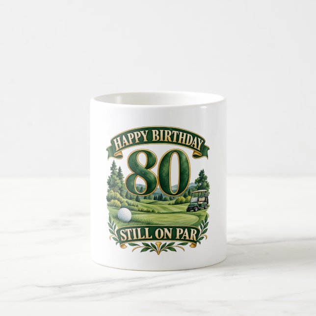 Mug Anniversaire 80 ans de golf  (Centre)