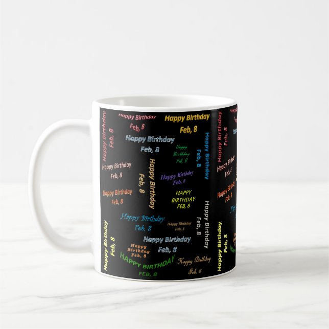 Mug anniversaire 8 février (Gauche)