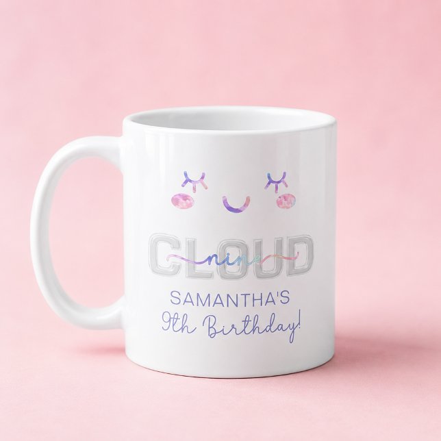 Mug anniversaire 9 ans Cloud Nine – Cadeau ciel pa (Birthday Mug)