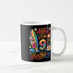 Mug Anniversaire 9 ans Croisière de vacances tropicale