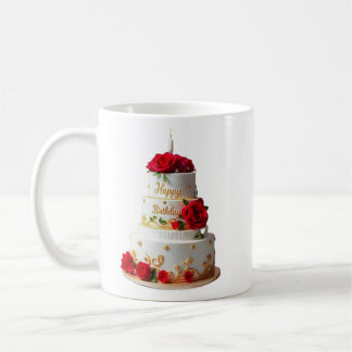 Mug Anniversaire Cake Art conçoit des T-shirts