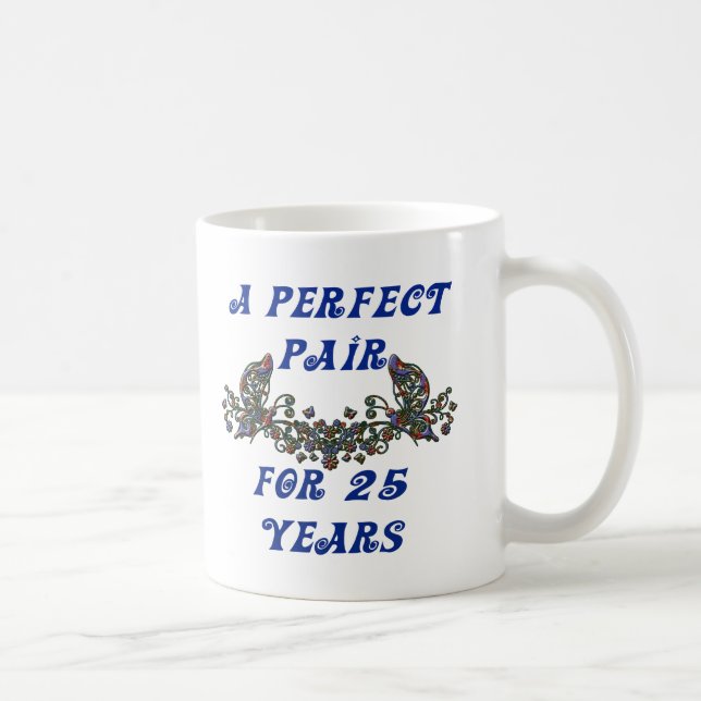 Mug Anniversaire de 25 ans (Droite)