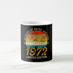 Mug anniversaire de 49 ans 1972 stupéfiant depuis 49e